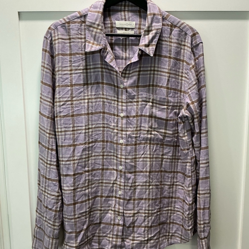 Treasure & Bond Plaid Boyfriend Shirt - Picture 2 of 4